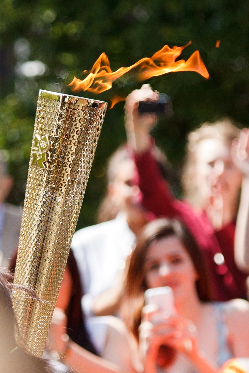 Proslulý olympijský oheň.